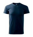 T-shirt Unisex A 129 BASIC 160 - 129_02_A Granatowy