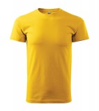 T-shirt Unisex A 129 BASIC 160 - 129_04_A Żółty  
