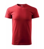 T-shirt Unisex A 129 BASIC 160 - 129_07_A Czerwony