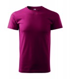 T-shirt Unisex A 129 BASIC 160 - 129_49_A Fuchsia red