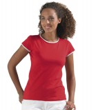 T-shirt Ladies S 11570 MOOREA 170 - 11570_red_white_S Red / White