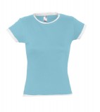 T-shirt Ladies S 11570 MOOREA 170 - 11570_atolleblue_white_S Atolle blue / White