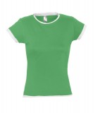 T-shirt Ladies S 11570 MOOREA 170 - 11570_brightgreen_white_S Bright green / White