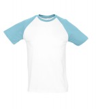 T-shirt S 11190 FUNKY 150 - 11190_white_atollblue_S White / Atoll blue
