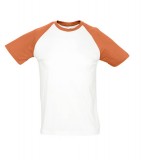 T-shirt S 11190 FUNKY 150 - 11190_white_orange_S White / Orange