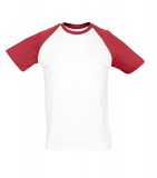 T-shirt S 11190 FUNKY 150 - 11190_white_red_S White / Red
