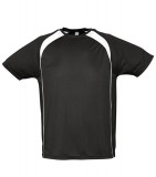 T-shirt S 11422 MATCH - 11422_black_white_S Black / White