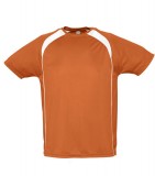 T-shirt S 11422 MATCH - 11422_orange_white_S Orange / White