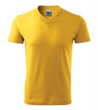 T-shirt A 102 V-NECK 160 - 102_04_A Żółty  