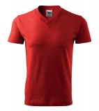 T-shirt A 102 V-NECK 160 - 102_07_A Czerwony