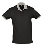 Koszulki Polo S 11369 PRINCE 200 - 11369_black_lightgrey_S Black / Light grey