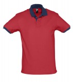 Koszulki Polo S 11369 PRINCE 200 - 11369_red_frenchnavy_S Red / French navy