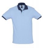 Koszulki Polo S 11369 PRINCE 200 - 11369_skyblue_frenchnavy_S Sky blue / French navy