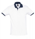 Koszulki Polo S 11369 PRINCE 200 - 11369_white_frenchnavy_S White / French navy