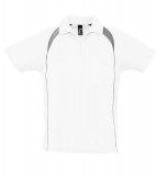 Koszulki Polo S 11418 PALLADIUM 140 - 11418_white_darkgrey_S White / Dark grey