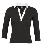 Koszulki Polo Ladies S 11329 PANCH 190 - 11329_black_white_S Black / White