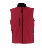 Bezrękawnik softshell S 46601 RALLYE MEN  - 46601_pepper_red_S Pepper red