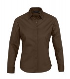 Koszula Ladies S 17015 EDEN - 17015_dark_brown_S Dark brown