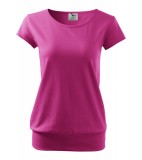 T-shirt Ladies A 120 CITY 150 - 120_40_A Czerwień purpurowa