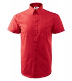 Koszula A 207 SHIRT SHORT SLEEVE - 207_07_A Czerwony