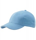 Czapka MB024 6 Panel Sandwich Cap - 024_lightblue_white_MB Light blue / White