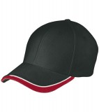 Czapka MB049 Half - Pipe Sandwich Cap - 049_black_white_red_MB Black / White / Red