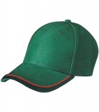 Czapka MB049 Half - Pipe Sandwich Cap - 049_darkgreen_red_darkgreen_MB Darg green / Red / Dark green