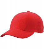 Czapka MB609 Turned 6 Panel Cap laminated  - 609_red_MB Red
