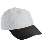 Czapka MB6111 6 PANEL RAVER CAP - 6111_lightgrey_black_MB Light grey / Black