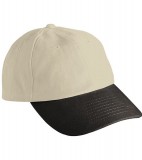 Czapka MB6111 6 PANEL RAVER CAP - 6111_lightkhaki_black_MB Light khaki / Black