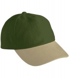 Czapka MB6111 6 PANEL RAVER CAP - 6111_olive_beige_MB Olive / Beige