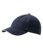 Czapka MB6112 6 PANEL SANDWICH CAP - 6112_navy_white_MB Navy / White