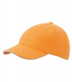 Czapka MB6112 6 PANEL SANDWICH CAP - 6112_orange_white_MB Orange / White