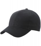 Czapka MB6118 Brushed 6 Panel Cap - 6118_black_MB Black