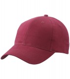 Czapka MB6118 Brushed 6 Panel Cap - 6118_burgundy_MB Burgundy