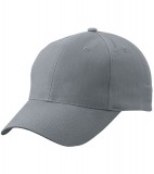 Czapka MB6118 Brushed 6 Panel Cap - 6118_grey_MB Grey