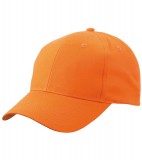 Czapka MB6118 Brushed 6 Panel Cap - 6118_orange_MB Orange