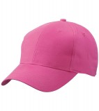 Czapka MB6118 Brushed 6 Panel Cap - 6118_pink_MB Pink