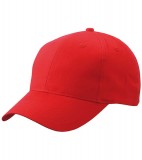 Czapka MB6118 Brushed 6 Panel Cap - 6118_red_MB Red