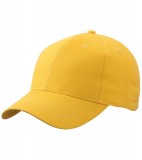 Czapka MB6118 Brushed 6 Panel Cap - 6118_yellow_MB Yellow