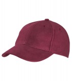 Czapka MB6128 6 Panel Raver Cap Laminated - 6128_burgundy_MB Burgundy