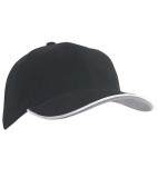 Czapka MB6197 Double Sandwich Cap - 6197_black_white_darkgrey_MB Black / White / Dark grey