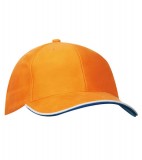 Czapka MB6197 Double Sandwich Cap - 6197_orange_white_royal_MB Orange / White / Royal