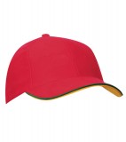 Czapka MB6197 Double Sandwich Cap - 6197_red_green_goldyellow_MB Orange / White / Royal