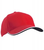 Czapka MB6197 Double Sandwich Cap - 6197_red_white_black_MB Red / White / Black