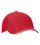 Czapka MB6197 Double Sandwich Cap - 6197_red_white_red_MB Red / White / Red