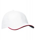 Czapka MB6197 Double Sandwich Cap - 6197_white_red_navy_MB White / Red / Navy