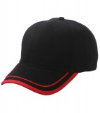 Czapka MB6501 Piping Cap - 6501_black_red_MB Black / Red