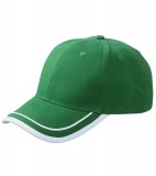 Czapka MB6501 Piping Cap - 6501_green_white_MB Green / White