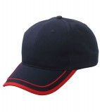 Czapka MB6501 Piping Cap - 6501_navy_red_MB Navy / Red
